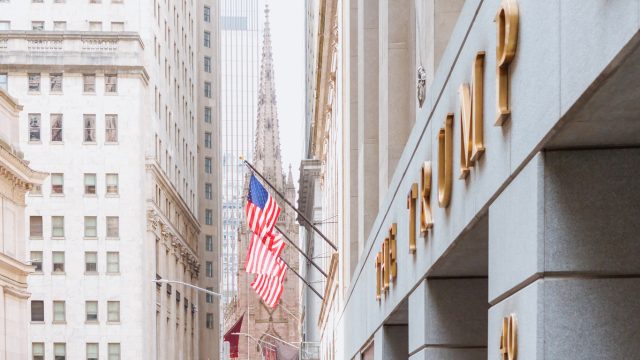 The Trump Building on Wall Street in the financial district of lower Manhattan. New York, New York, USA - illustrating Trump tariffs